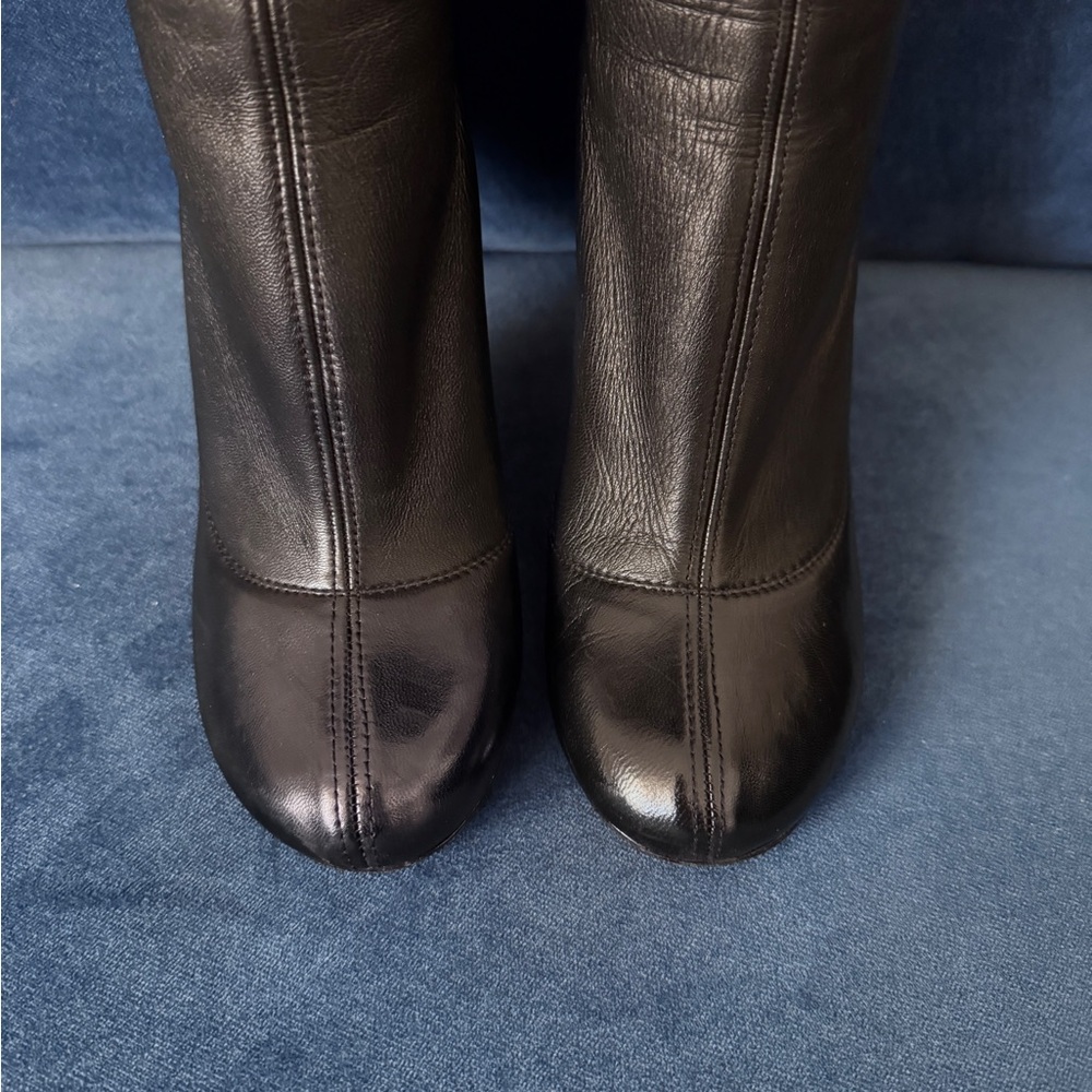 Pedro Garcia Women’s Black Leather Tall boots Size 38 - Picture 8 of 11